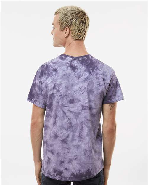 Crystal Tie-Dyed T-Shirt - OnModelBack - B16814684 - Blackberry
