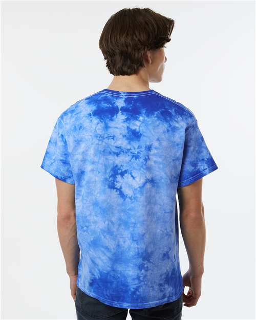 Crystal Tie-Dyed T-Shirt - OnModelBack - B16814758 - Royal