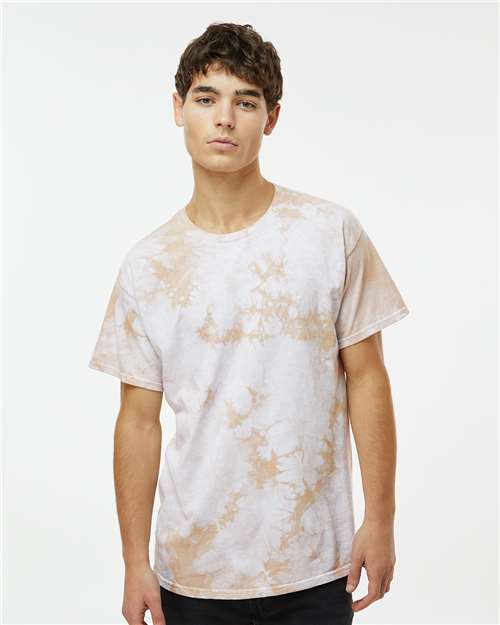 Crystal Tie-Dyed T-Shirt - OnModelFront - B16814208 - Sand