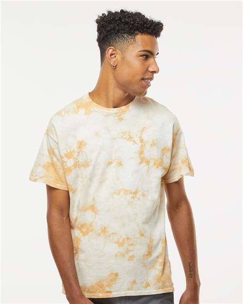 Crystal Tie-Dyed T-Shirt - OnModelFront - B16814233 - Honey