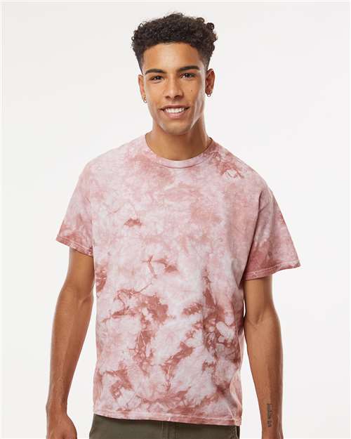 Crystal Tie-Dyed T-Shirt - OnModelFront - B16814553 - Copper