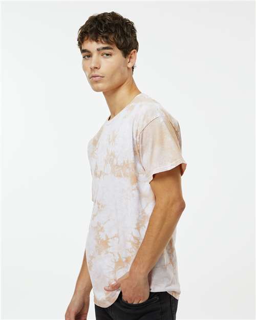 Crystal Tie-Dyed T-Shirt - OnModelSide - B16814208 - Sand