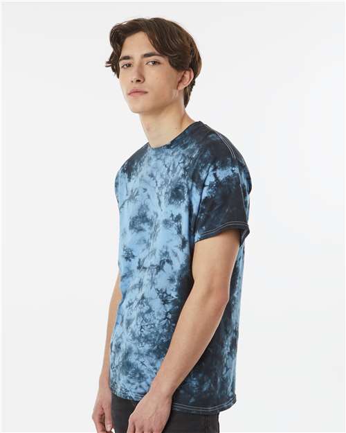 Crystal Tie-Dyed T-Shirt - OnModelSide - B16814263 - Black/ Columbia