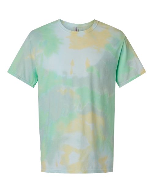 Dream Tie-Dyed T-Shirt - Front - B19414183 - Lemon Lime