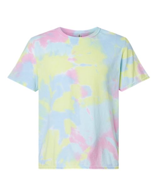 Dream Tie-Dyed T-Shirt - Front - B19414253 - Pastel Rainbow