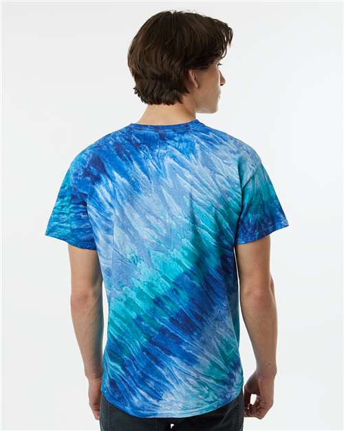 Tilt Tie-Dyed T-Shirt - OnModelBack - B83514758 - Blue
