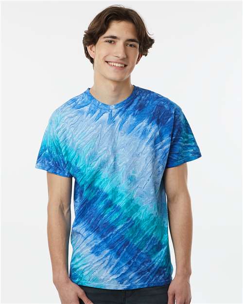 Tilt Tie-Dyed T-Shirt - OnModelFront - B83514758 - Blue