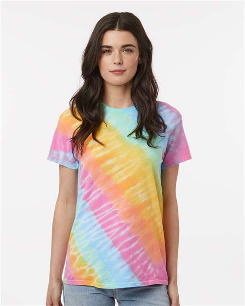 Tilt Tie-Dyed T-Shirt - OnModelFront - B83514943 - Aerial