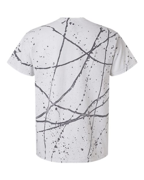 Splatter T-Shirt - Back - B83814013 - White/ Black
