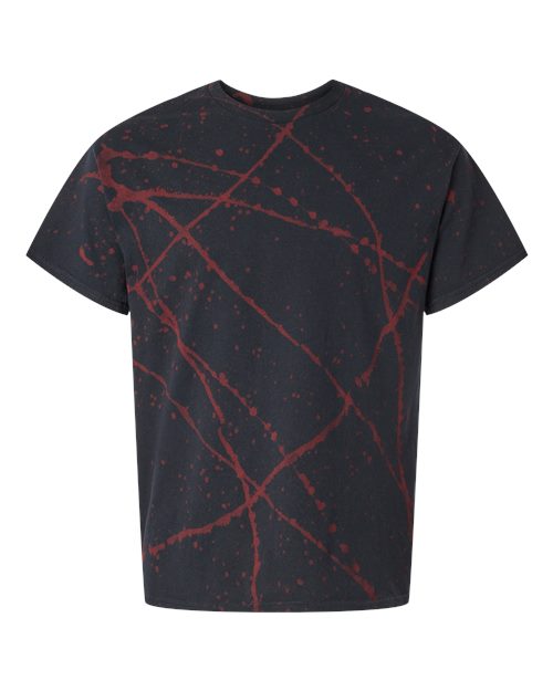 Splatter T-Shirt - Front - B83814503 - Black/ Red
