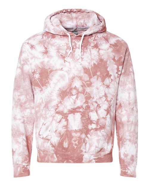 Blended Tie-Dyed Hooded Sweatshirt - Front - B84514553 - Copper Crystal