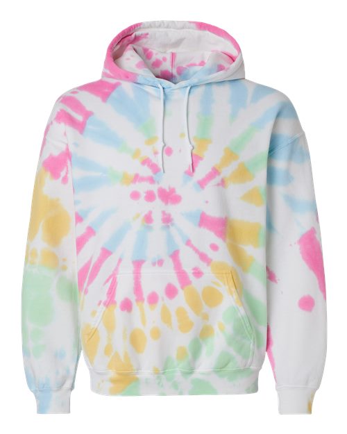 Blended Tie-Dyed Hooded Sweatshirt - Front - B84514943 - Devine