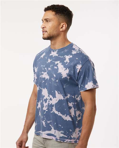 Bleach Wash T-Shirt - OnModelSide - B21514253 - Blue Gobi