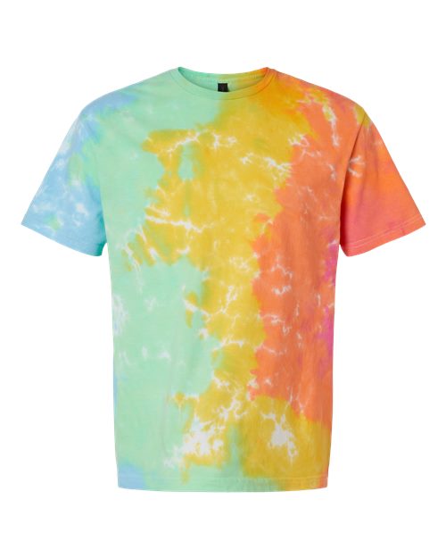 Slushie Crinkle Tie-Dyed T-Shirt - Front - B25614994 - Aerial