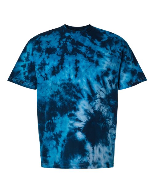 LaMer Over-Dyed Crinkle Tie-Dyed T-Shirt - Front - B25514156 - Mediterranean