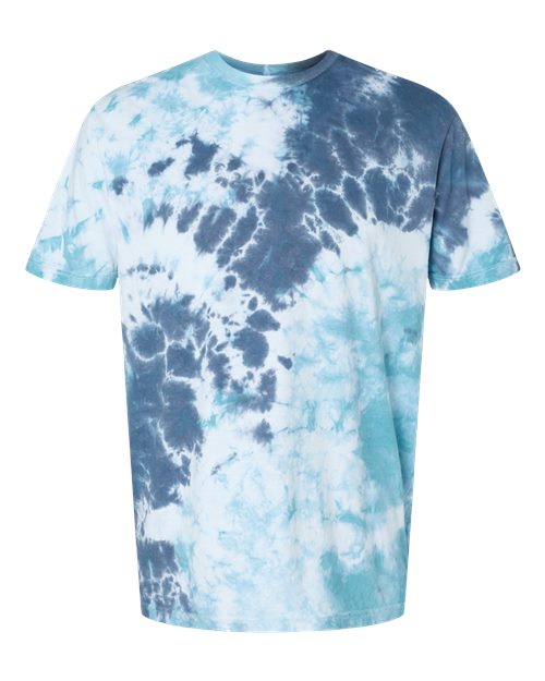 LaMer Over-Dyed Crinkle Tie-Dyed T-Shirt - Front - B25514374 - Gulf