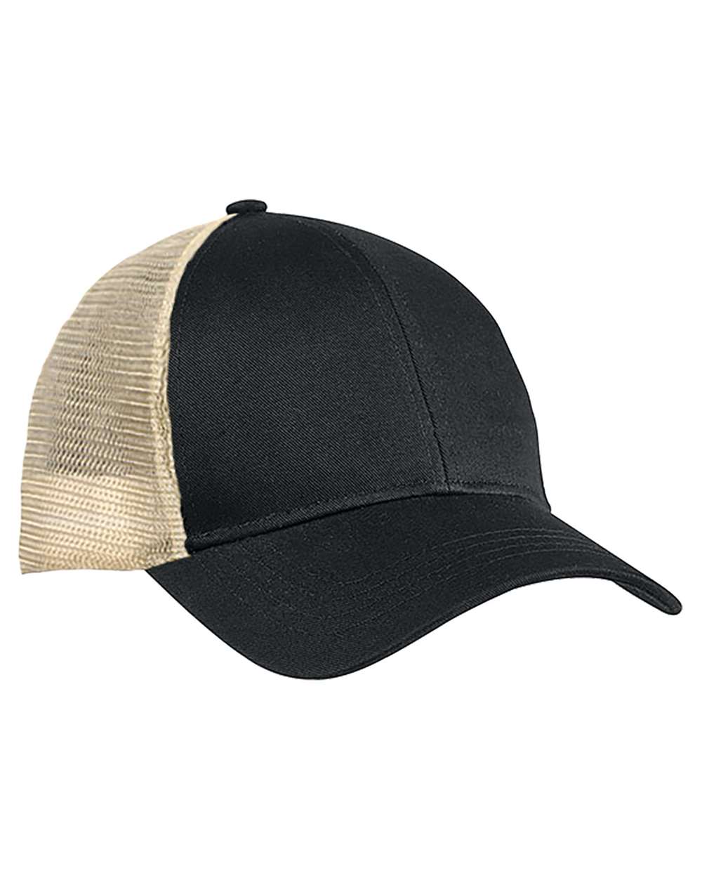 Eco Trucker Cap - Front - B873E9240 - Black/ Oyster