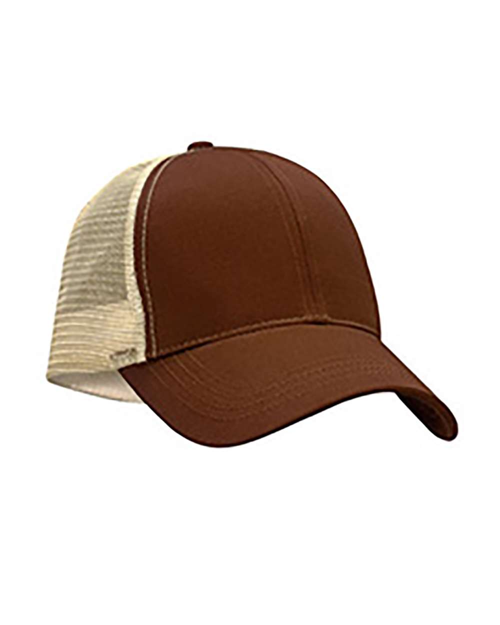 Eco Trucker Cap - Front - B873E9360 - Earth/ Oyster