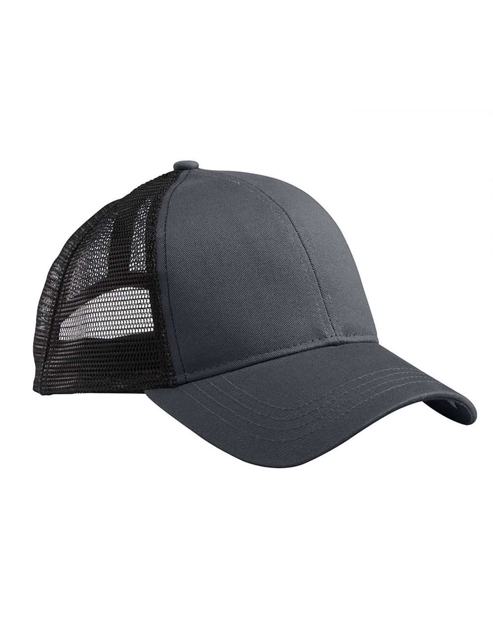 Eco Trucker Cap - Front - B873E9580 - Charcoal/ Black