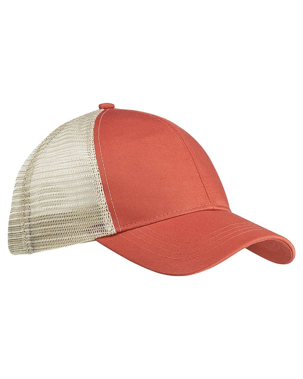 Eco Trucker Cap - Front - B873E9630 - Orange Poppy/ Oyster