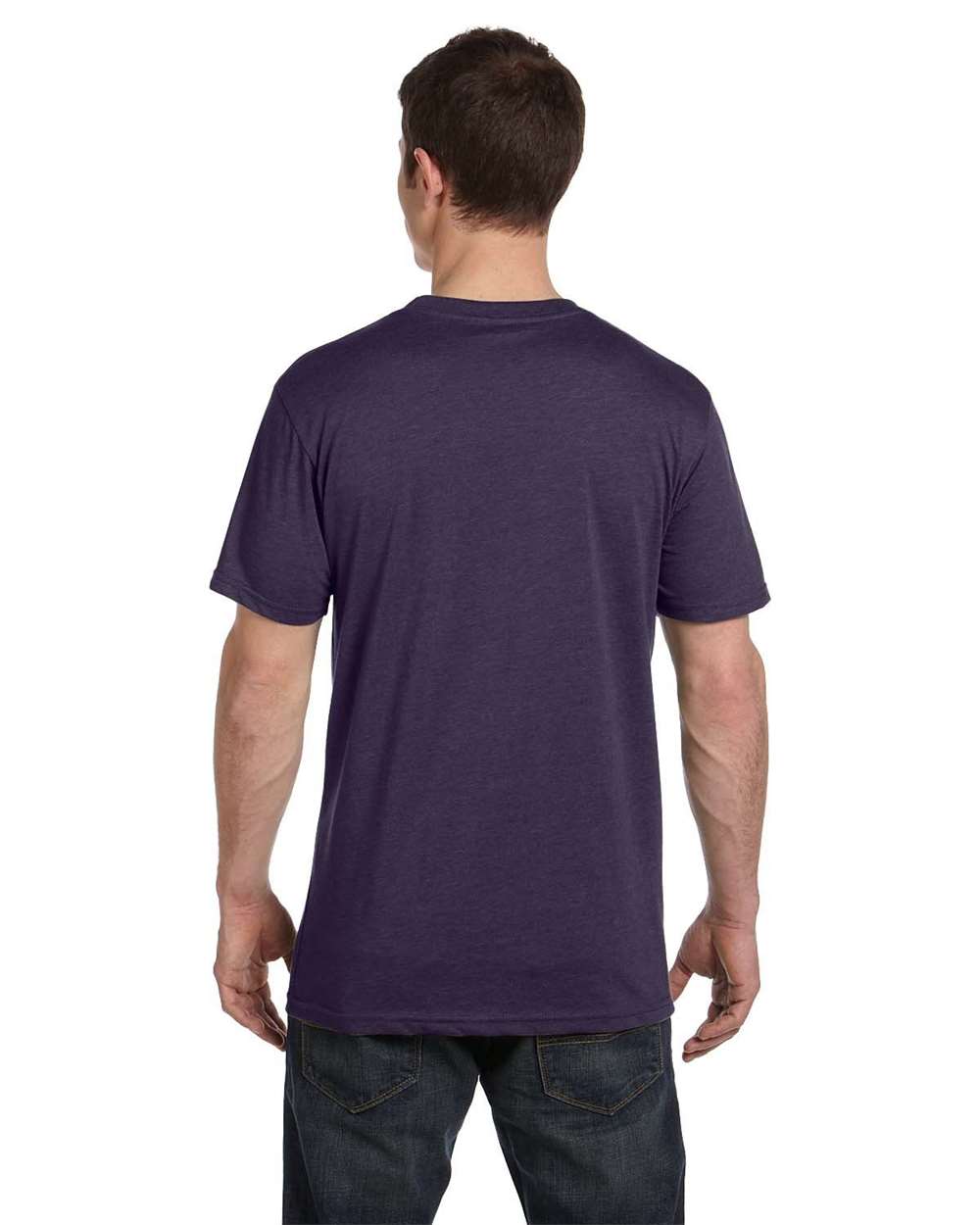 Unisex Eco Blend T-Shirt - OnModelBack - B847E9036 - Eggplant