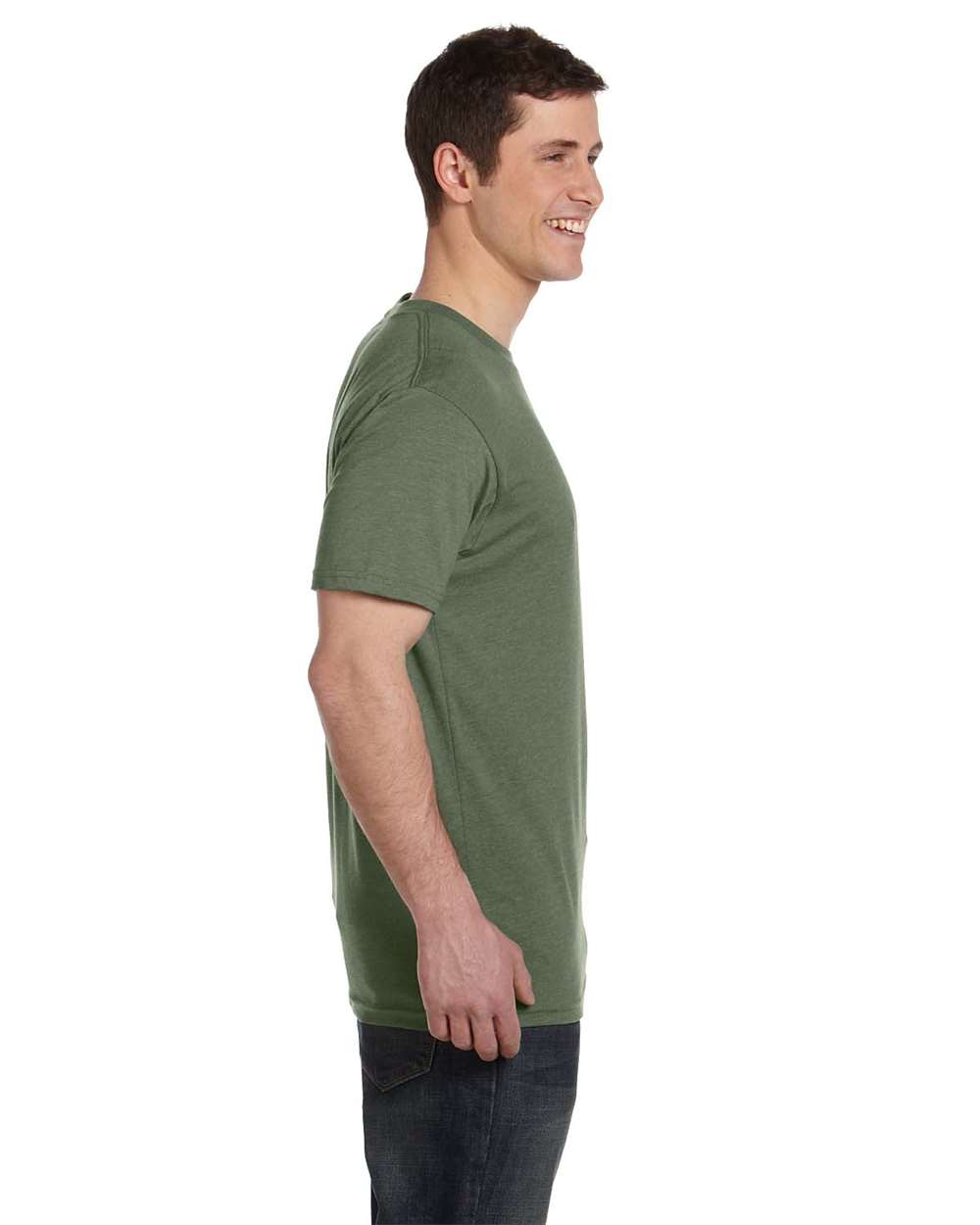 Unisex Eco Blend T-Shirt - OnModelSide - B847E9543 - Asparagus