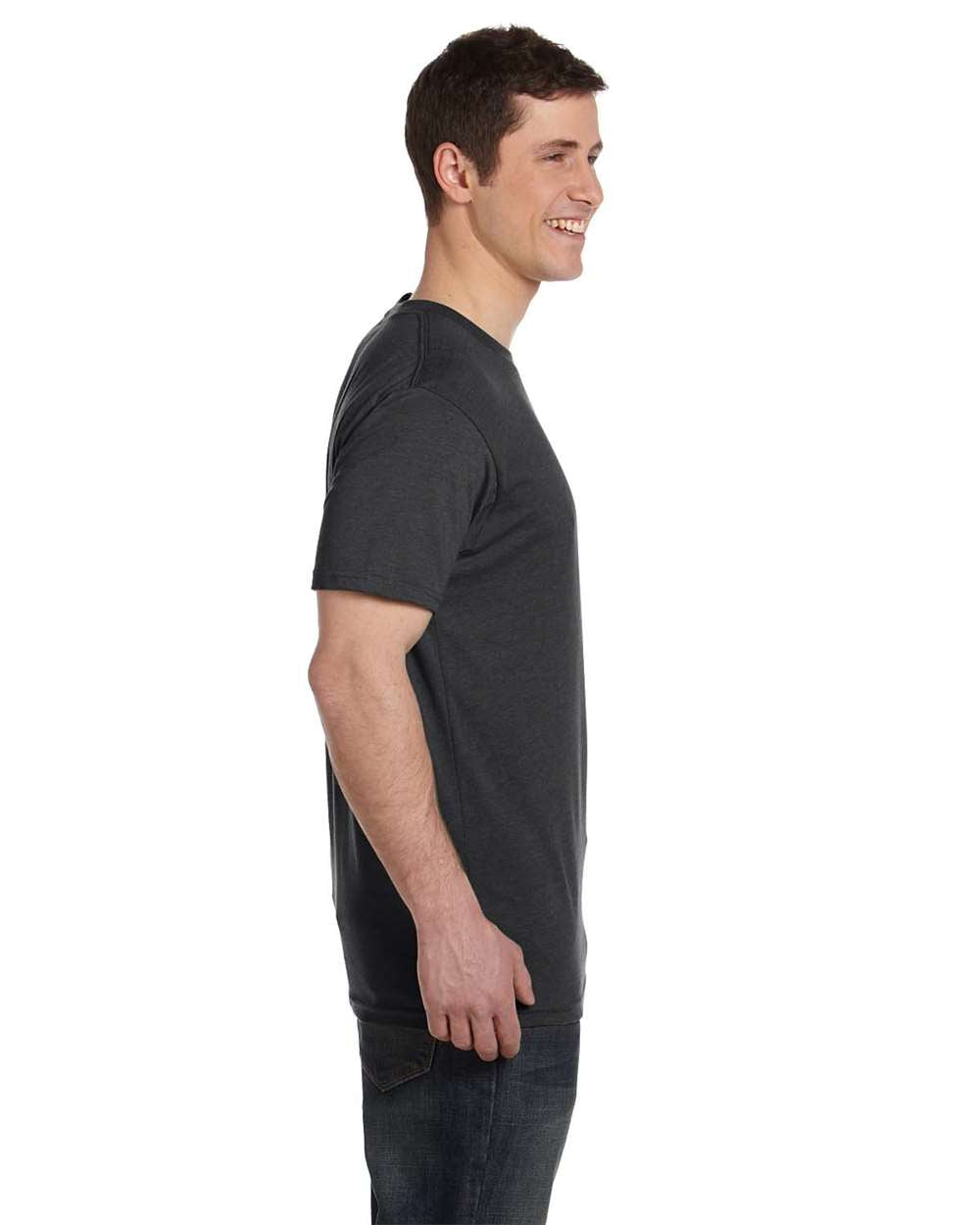 Unisex Eco Blend T-Shirt - OnModelSide - B847E9583 - Charcoal/ Black
