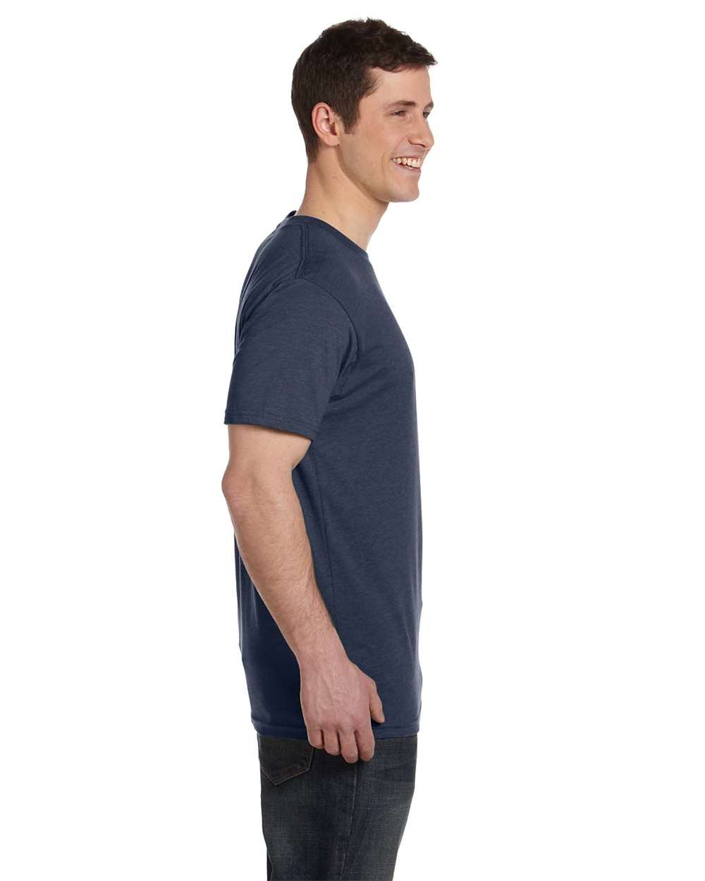 Unisex Eco Blend T-Shirt - OnModelSide - B847E9653 - Water