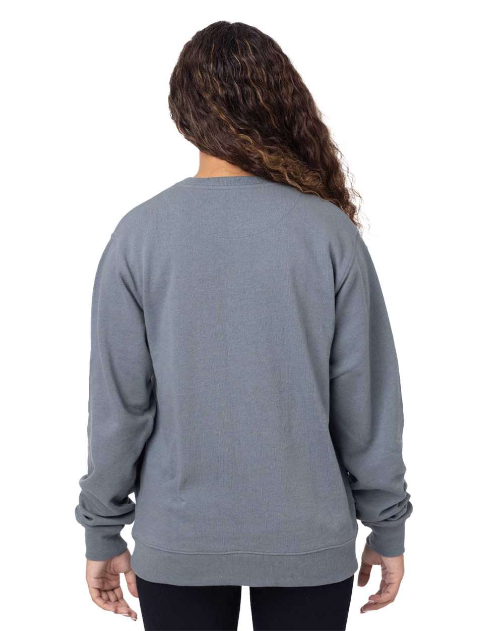 Unisex Reclaimist Crewneck Sweatshirt - OnModelBack - B858E9352 - Basalt Grey
