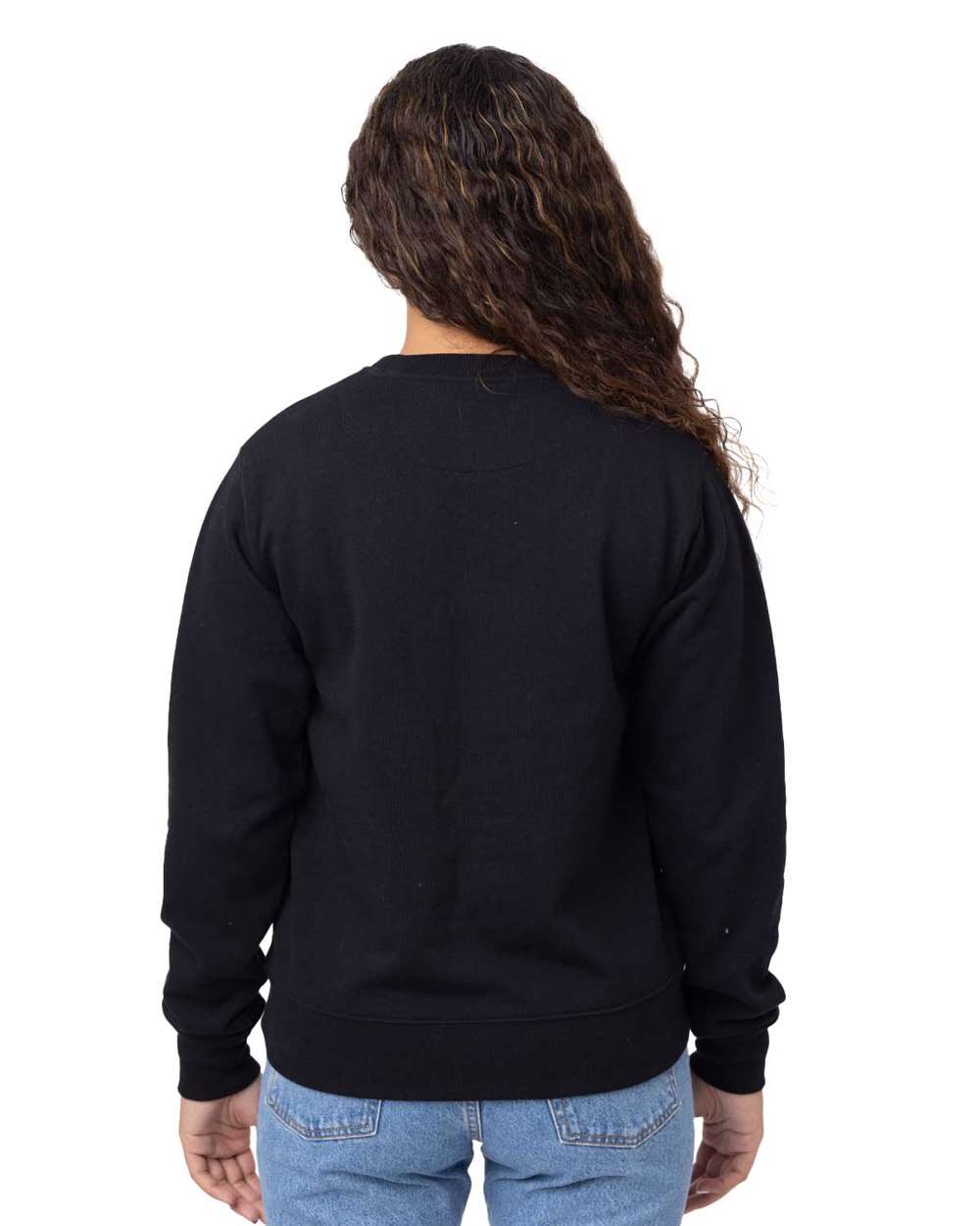 Unisex Reclaimist Crewneck Sweatshirt - OnModelBack - B858E9502 - Black