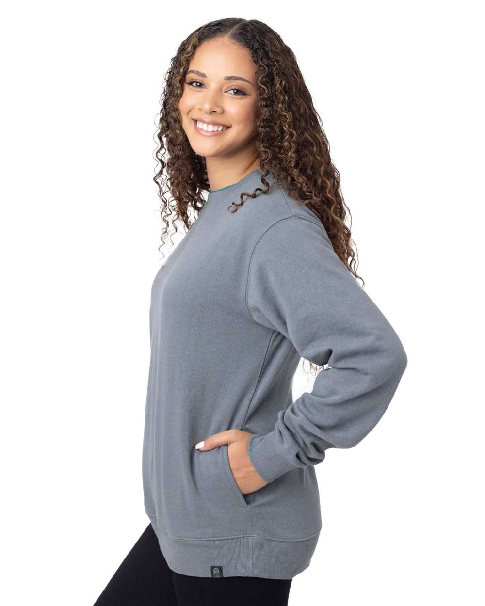 Unisex Reclaimist Crewneck Sweatshirt - OnModelSide - B858E9352 - Basalt Grey