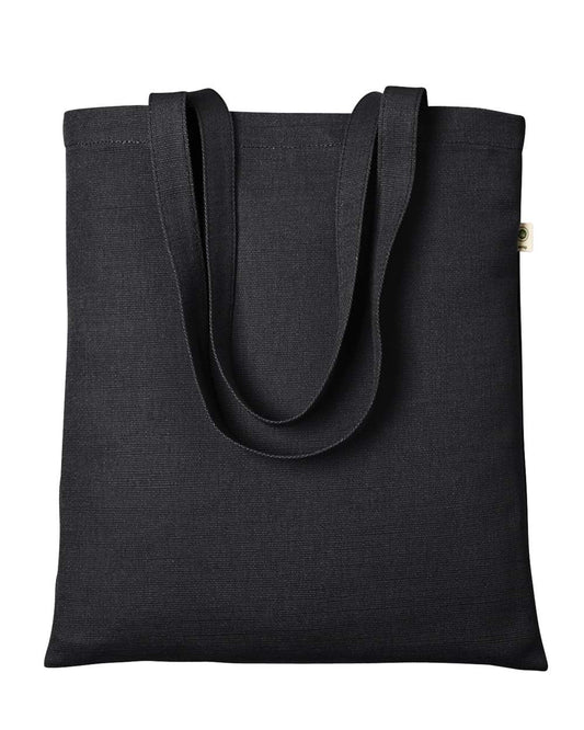 Hemp Simplicity Tote - Front - B890E9500 - Black