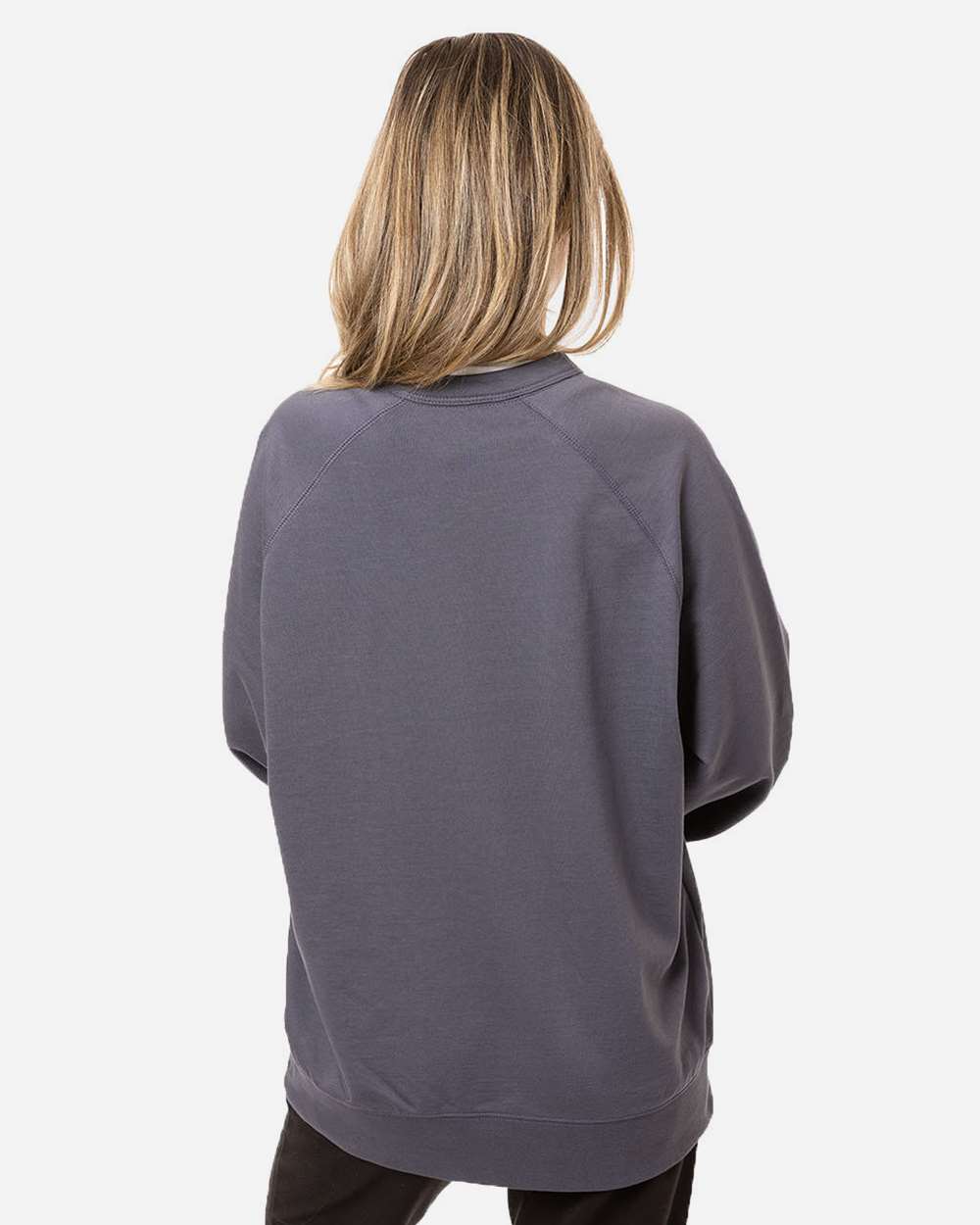 Unisex Motion Crewneck Sweatshirt - OnModelBack - B856E9583 - Graphite