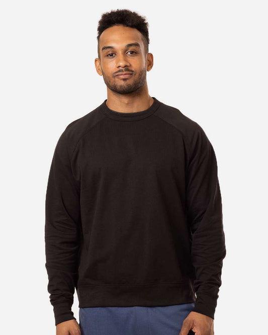 Unisex Motion Crewneck Sweatshirt - OnModelFront - B856E9503 - Black