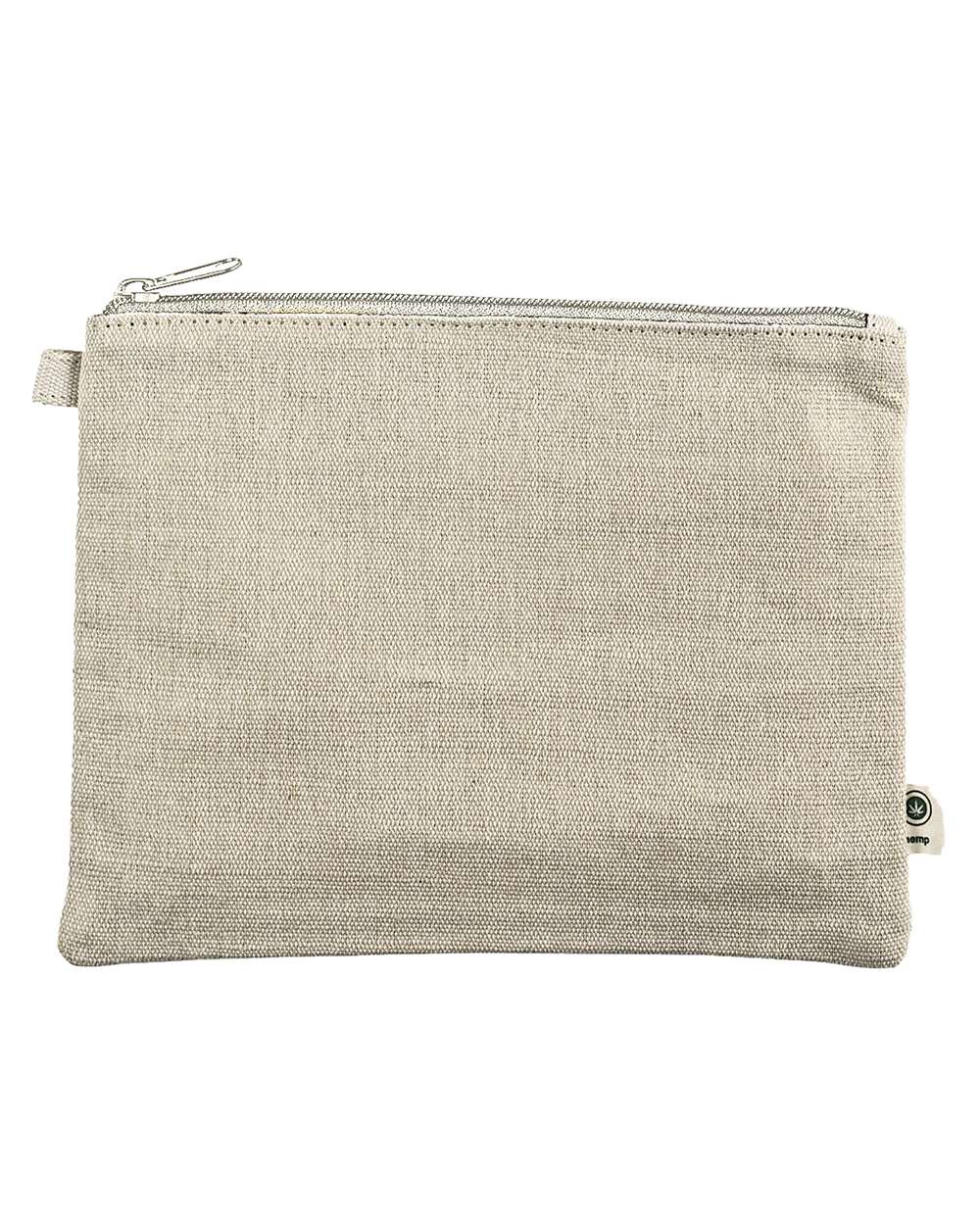 Hemp Pouch - Front - B896E9120 - Natural/ Natural