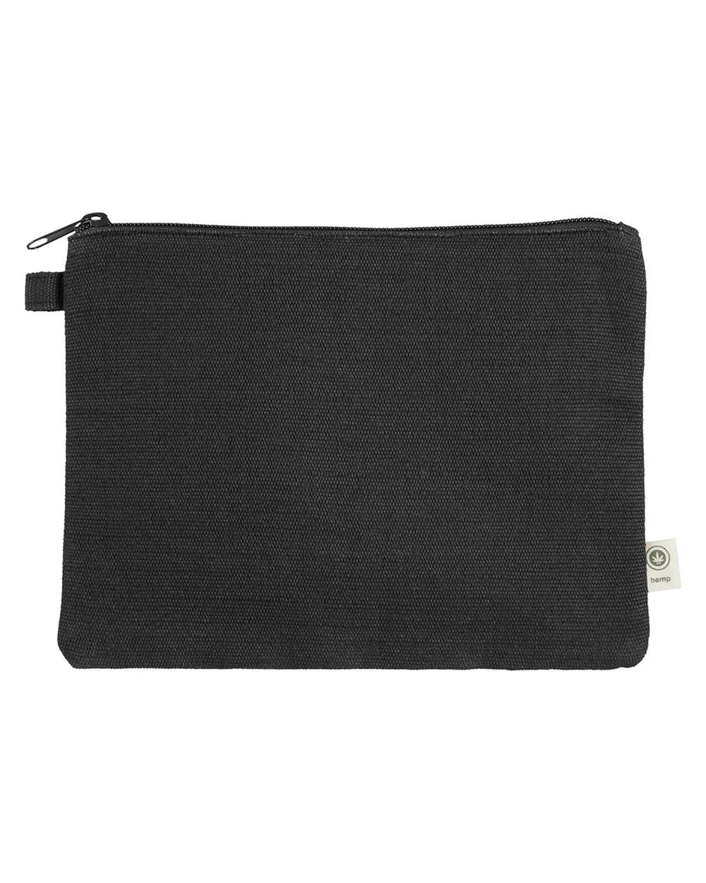 Hemp Pouch - Front - B896E9500 - Black/ Black