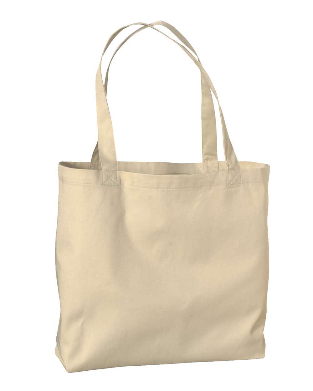 Large Twill Tote - Front - B883E9240 - Oyster