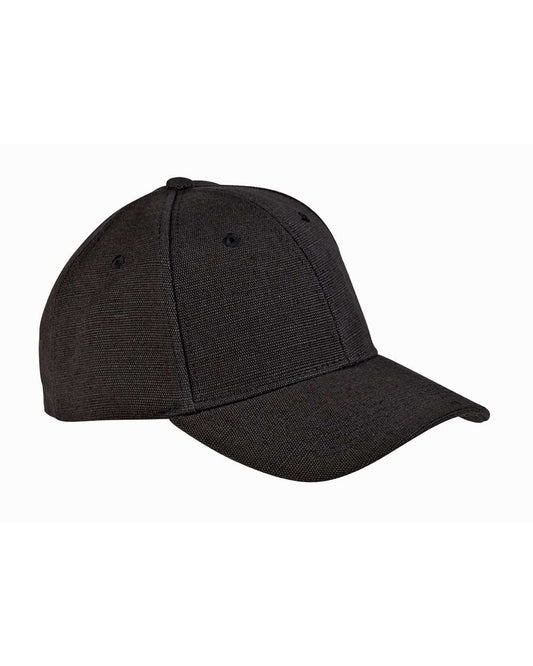 Hemp Blend Cap - Front - B875E9500 - Black