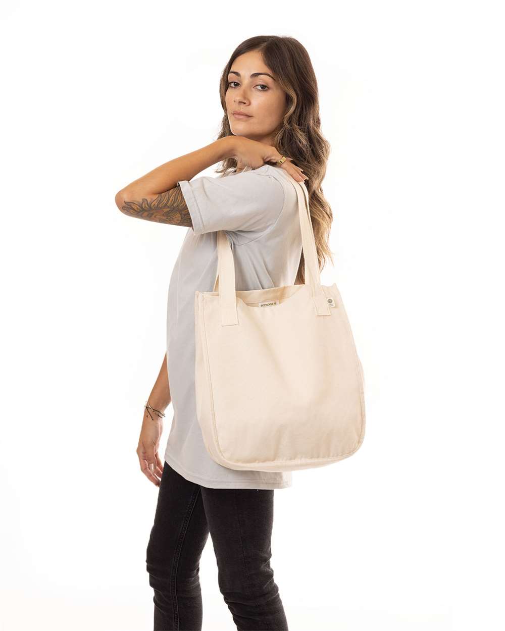 Market Tote - OnModelFront - B886E9240 - Natural