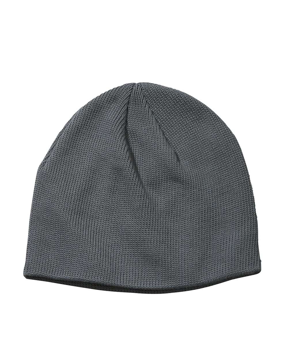 Thin Rib 9" Beanie - Front - B871E9580 - Charcoal