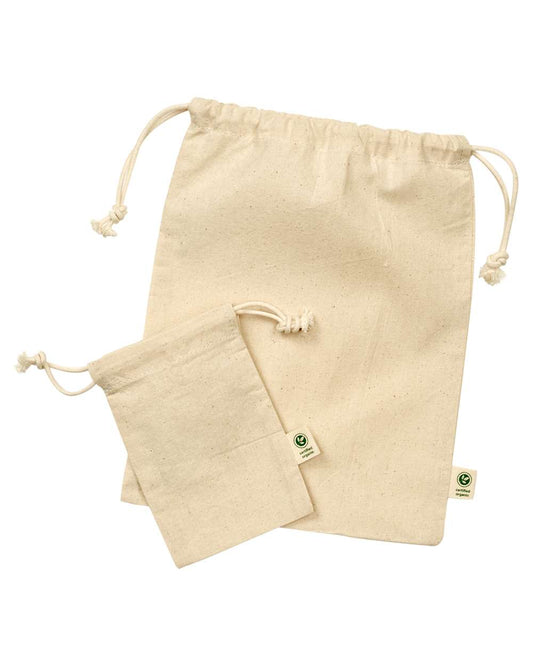 Reusable Gift Bags - Front - B891E9243 - Natural