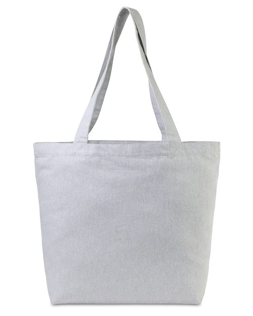 Aware™ Recycled Cotton Shopper Tote Bag With Interior Zip Pocket - styleImage