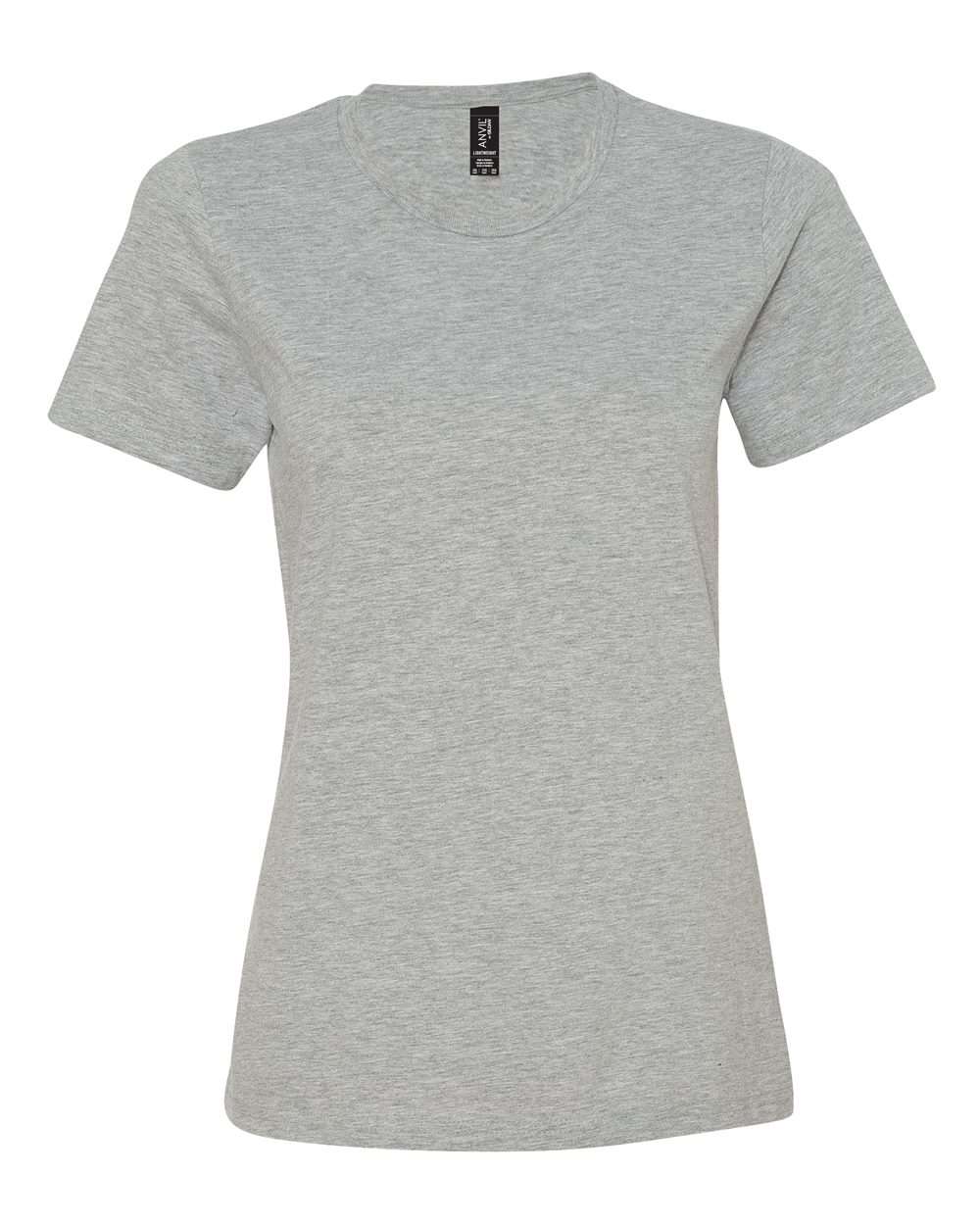 Women's Softstyle® Lightweight T-Shirt - Front - B50360113 - Heather Grey