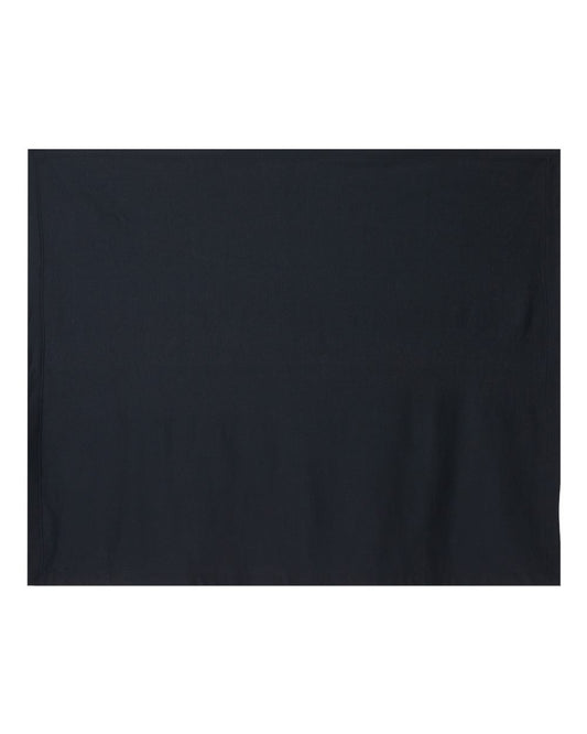 Heavy Blend Fleece Stadium Blanket - Front - B02760500 - Black