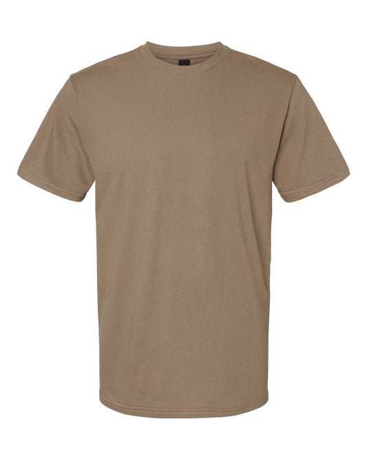 Men's Softstyle® Midweight T-Shirt - Front - B00860553 - Brown Savana