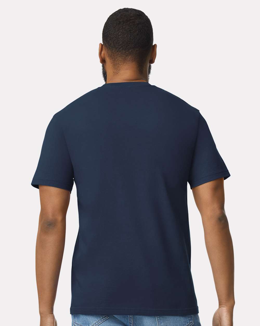 Men's Softstyle® Midweight T-Shirt - OnModelBack - B00860653 - Navy