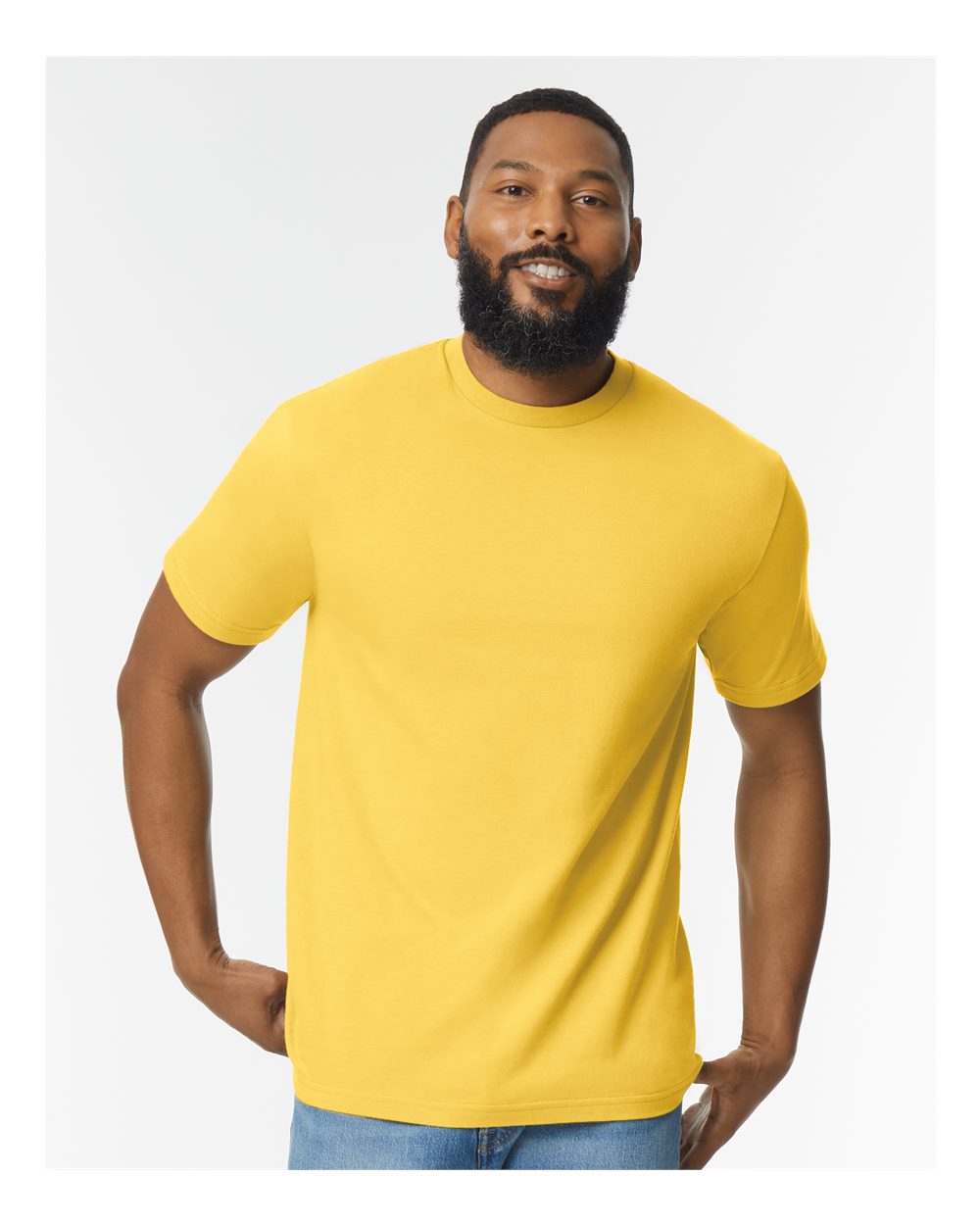 Men's Softstyle® Midweight T-Shirt - OnModelFront - B00860413 - Daisy