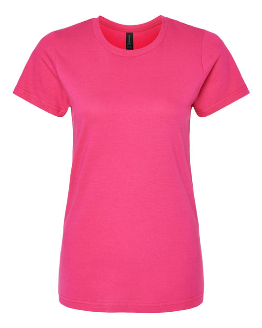 Women's Softstyle® Midweight T-Shirt - Front - B02060693 - Heliconia