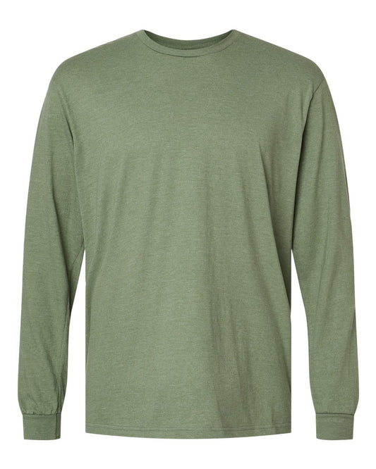 Unisex Softstyle® CVC Long Sleeve T-Shirt - Front - B01160173 - Cactus