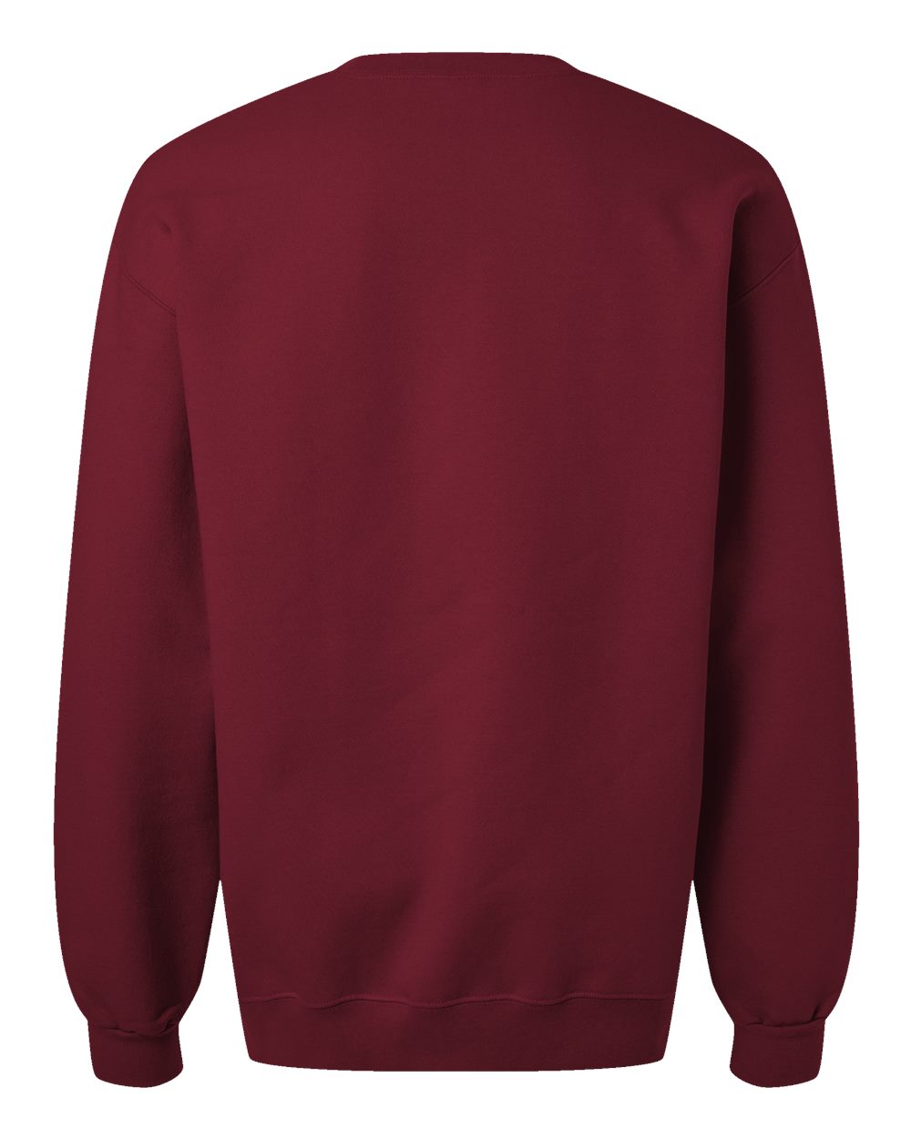Unisex Hammer™ Maxweight Crewneck Sweatshirt - Back - B02560533 - Garnet